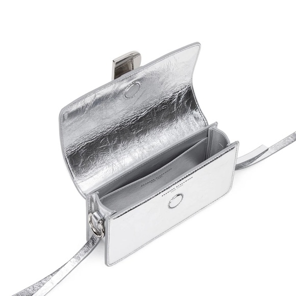 Brandon Blackwood Medium Nia Bag- Metallic Silver Leather - Picture 5 of 9